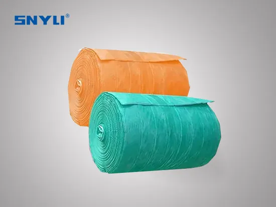 Welded Pockets Media Rolls Material Medium Efficient Pocket Filter Roll